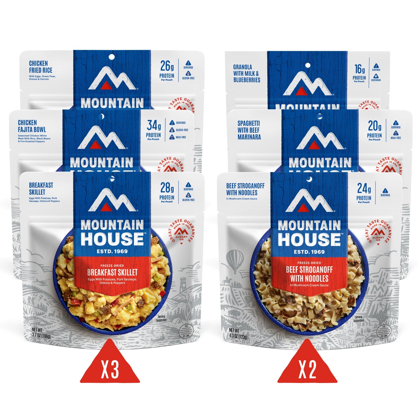 Mountain House Chicken & Dumplings (6-Pack) | Easy Camping Food | Ready-Made Meals