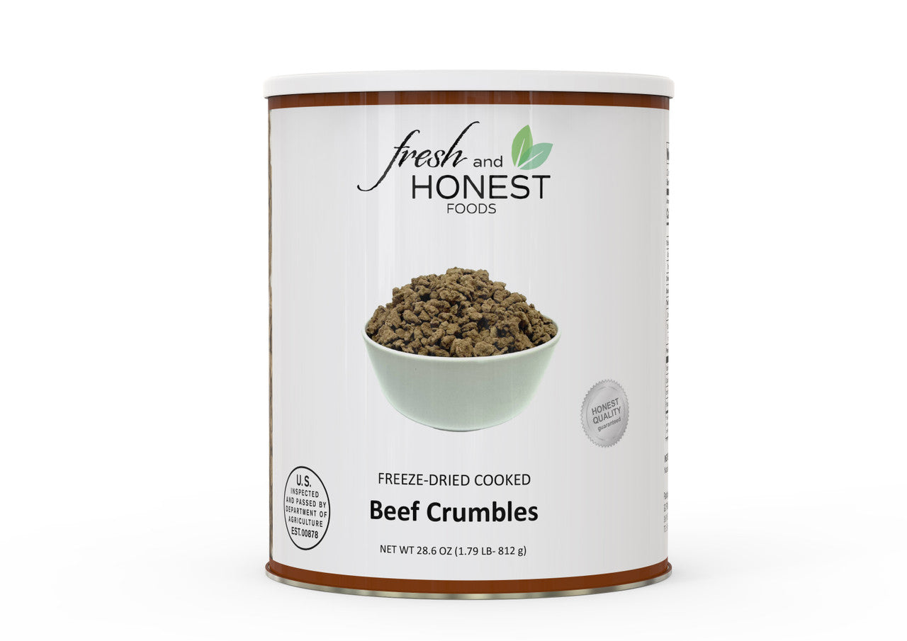 Fresh & Honest Foods Freeze Dried Beef Crumbles #10 Can