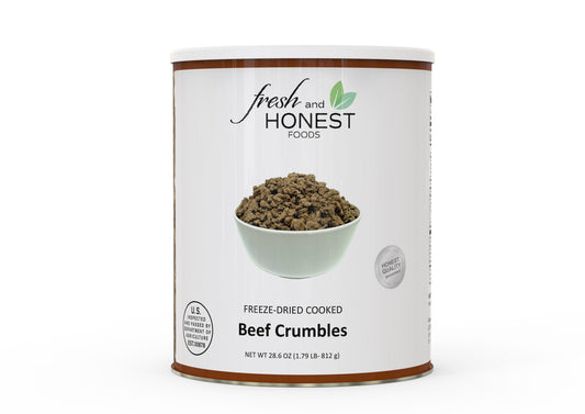 Fresh & Honest Foods Freeze Dried Beef Crumbles #10 Can