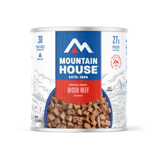 Mountain House Diced Beef Cooked #10 Can | Gluten-Free