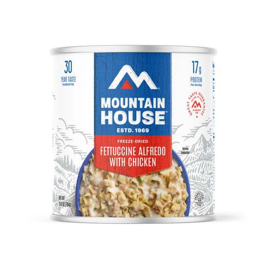 New Mountain House Fettuccine Alfredo with Chicken - #10 Can (6 Cans/Case)