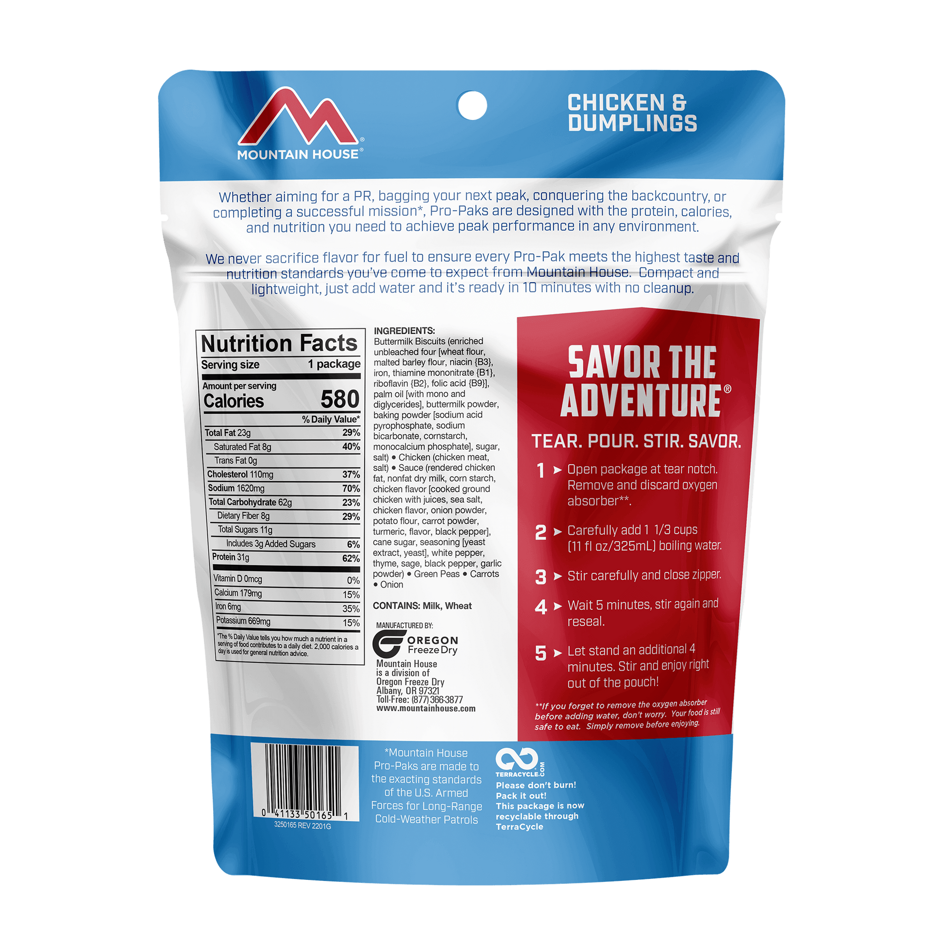 Mountain House Chicken And Dumplings Pro-Pak - 1 Serving