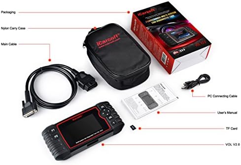 Auto Diagnostic Scanner iCarsoft VOL V2.0 for Volvo/SAAB with ABS Scan,Oil Reset, ABS Bleeding, Injector Coding ect