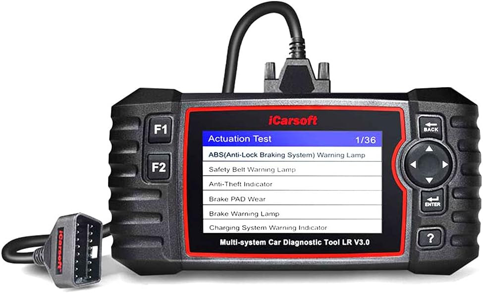 iCarsoft LR V3.0 for Land Rover/Jaguar Diagnostic Tool with auto VIN/Quick Test/Actuation Test