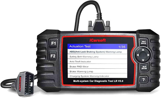 iCarsoft LR V3.0 for Land Rover/Jaguar Diagnostic Tool with auto VIN/Quick Test/Actuation Test