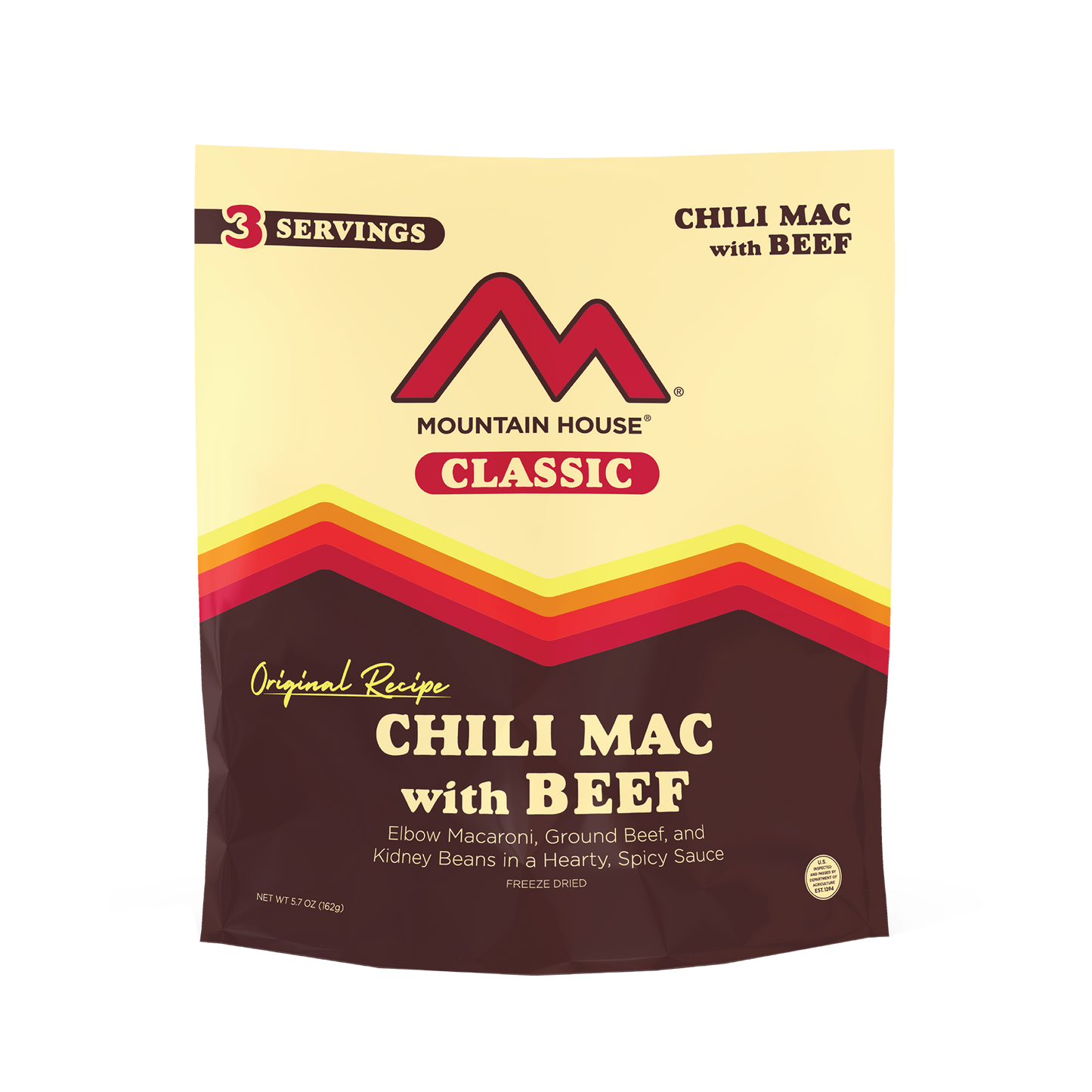 Mountain House Classic Chili Mac with Beef Pouch (4/case) | Nostalgic Taste, Modern Convenience