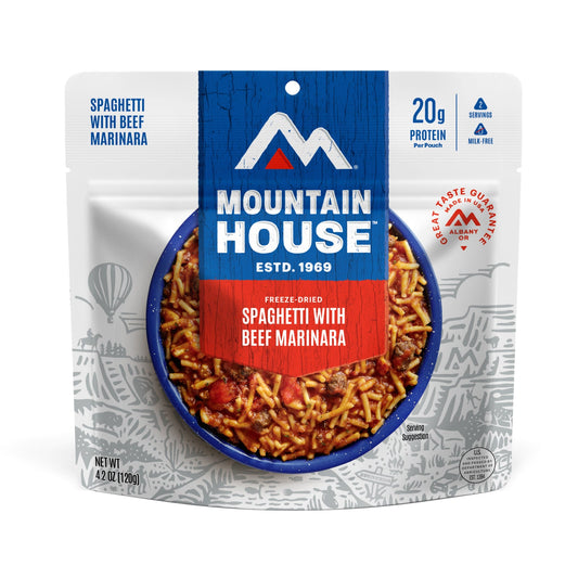 Mountain House Classic Spaghetti with Beef Marinara Pouch - Pack of 6