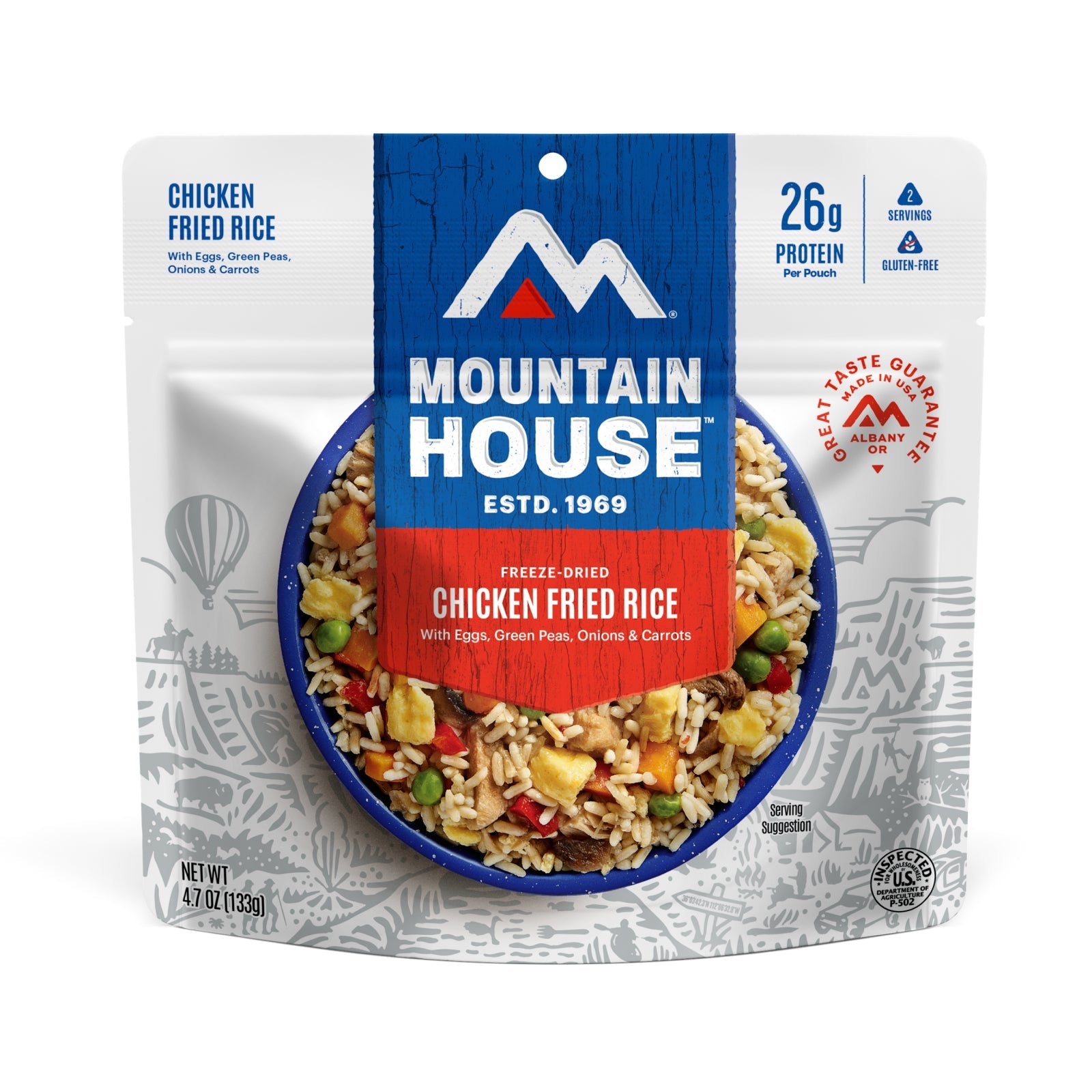 Mountain House Chicken Fried Rice Entree Pouches (6 Pouches/Case) CLEAN LABEL