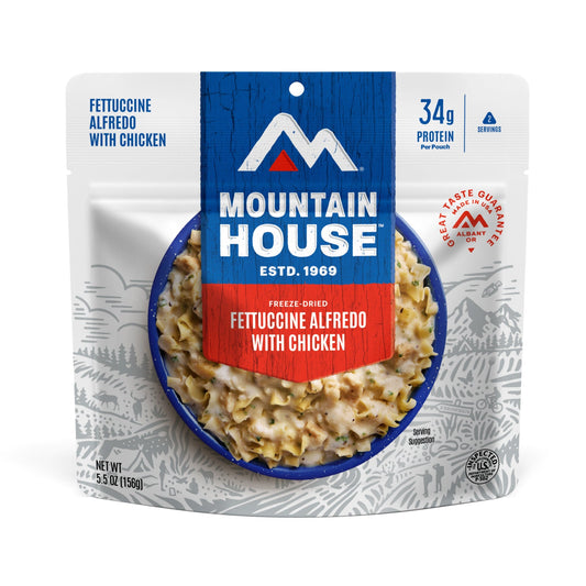 Mountain House Fettuccine Alfredo with Chicken Pouch - 6 Pack