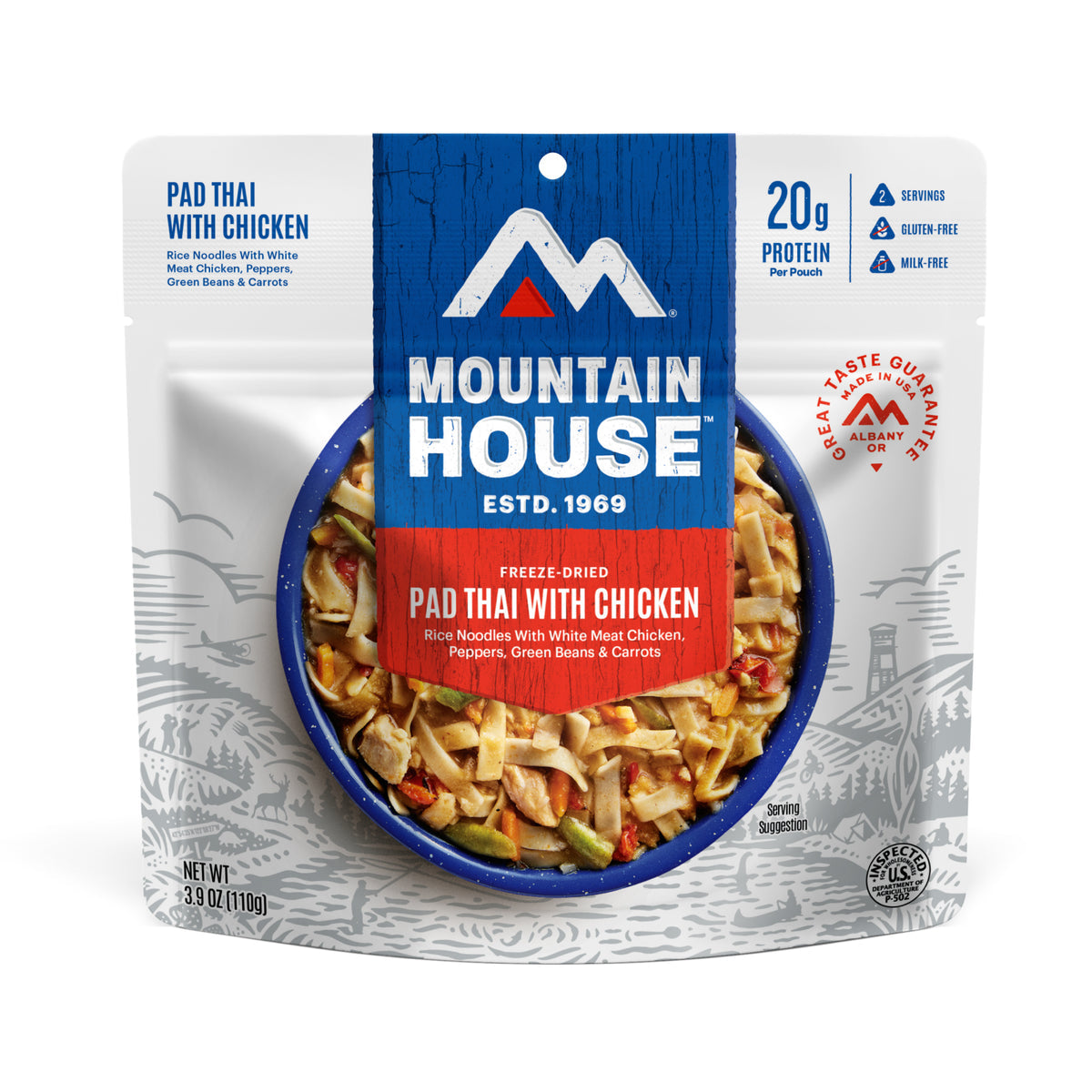 Mountain House Pad Thai with Chicken Pouch (6 Pack)