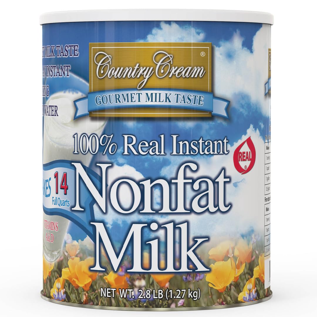 100% Real Instant Nonfat Milk (Country Cream) 44.8 oz #10