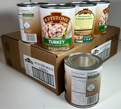 Keystone Meats All Natural Canned Turkey 28 oz Can