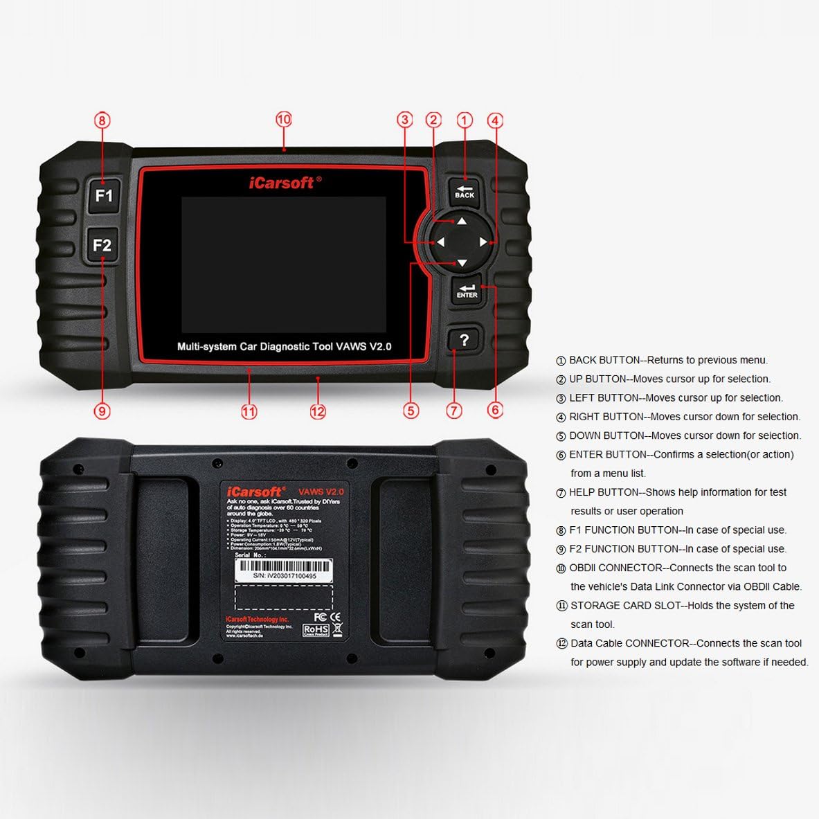 iCarsoft VAWS V2.0