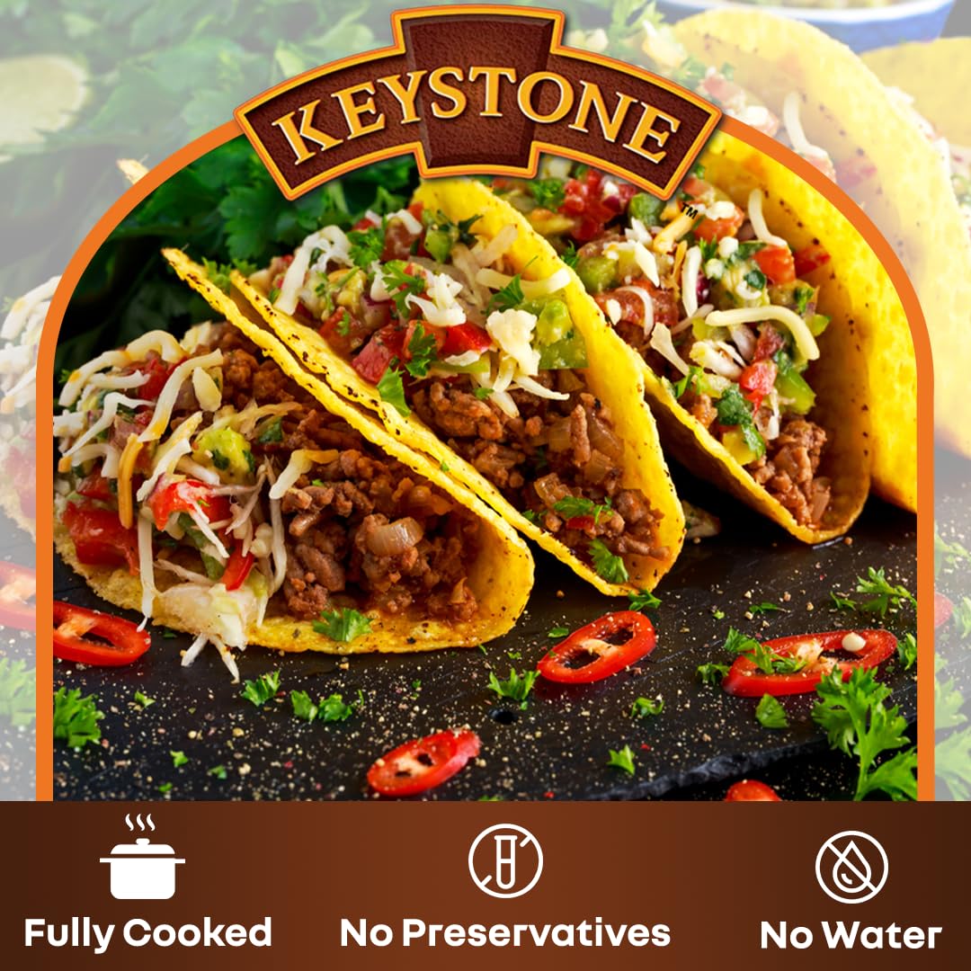 Keystone Meats All Natural Ground Beef 14 Oz Can