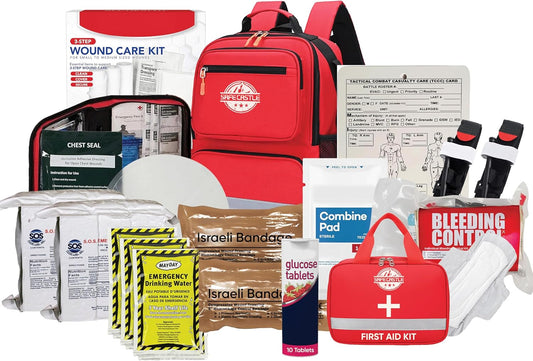 SAFECASTLE School Compact Kit Emergency Supplies Bag for Schools