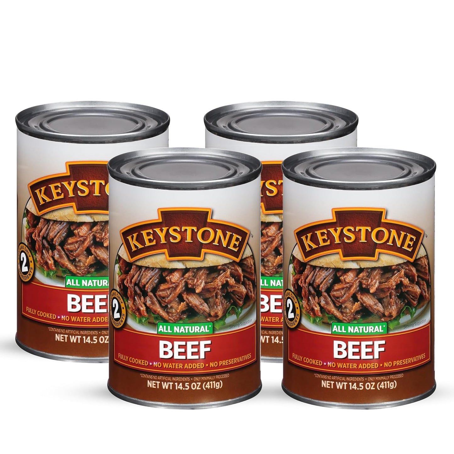 Keystone Meats All Natural Beef 14.5 oz Can