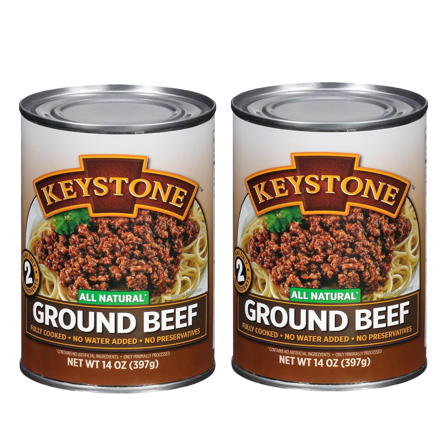 Keystone Meats All Natural Ground Beef 14 Oz Can