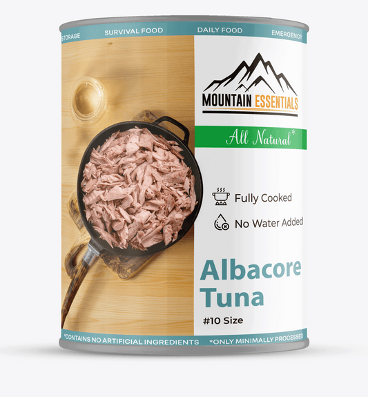 MOUNTAIN ESSENTIALS Freeze Dried Albacore Tuna Canned Fish Shelf Stable Emergency Survival Easy Prep Camping Food Perfect for Backpacking or Home Meals Pack of 1