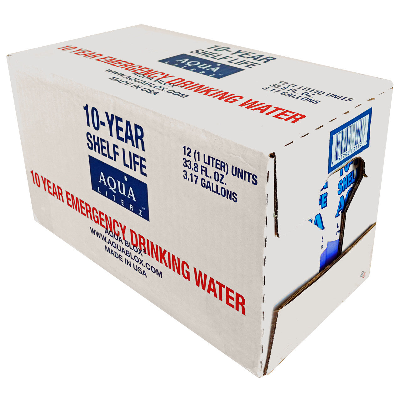 AQUA LITERZ EMERGENCY DRINKING WATER - 10 YEAR SHELF LIFE - PALLET OF 900 LITERS