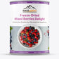 MOUNTAIN ESSENTIALS Freeze Dried 100% All Natural Mixed Berries 8 Oz Canned Food Healthy Fruit Snacks Shelf Stable Emergency Survival Camping Food Perfect for Backpacking or Home Meals Pack of 1