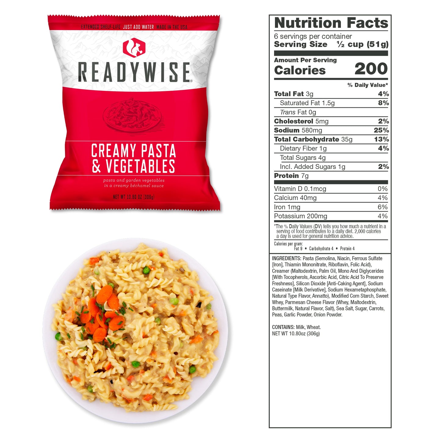 ReadyWise 240 Serving Package - 40 lbs - Includes: 1 - 120 Serving Entrée Bucket and 1 - 120 Serving Breakfast Bucket