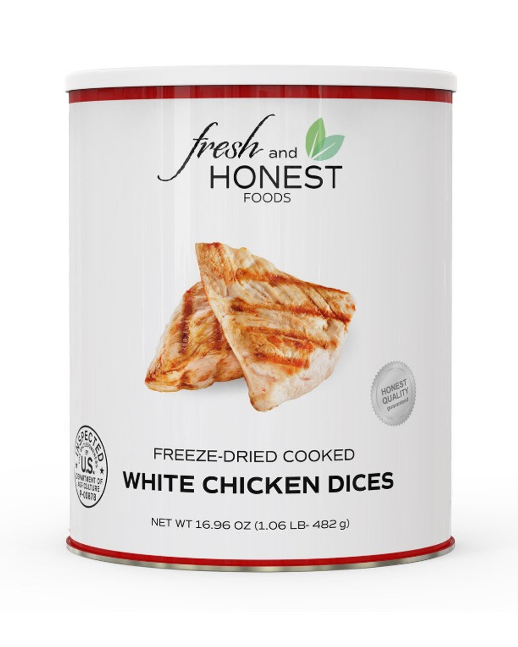 Fresh & Honest Freeze Dried White Chicken Dices #10 Can