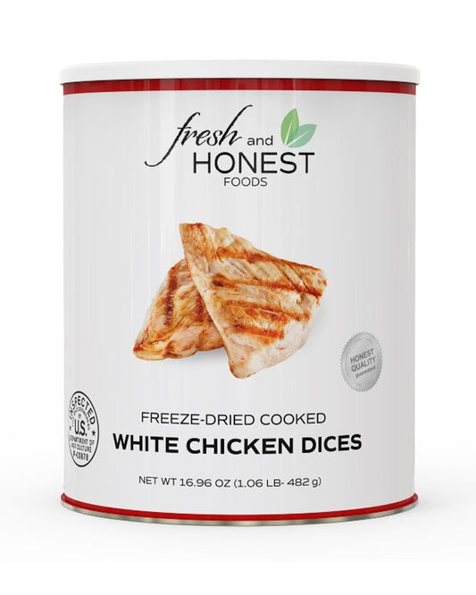 Fresh & Honest Freeze Dried White Chicken Dices #10 Can