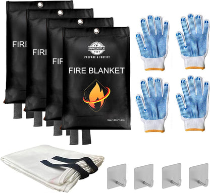 SAFECASTLE Fire Blanket Emergency Survival Kit With 3 Combo Offers