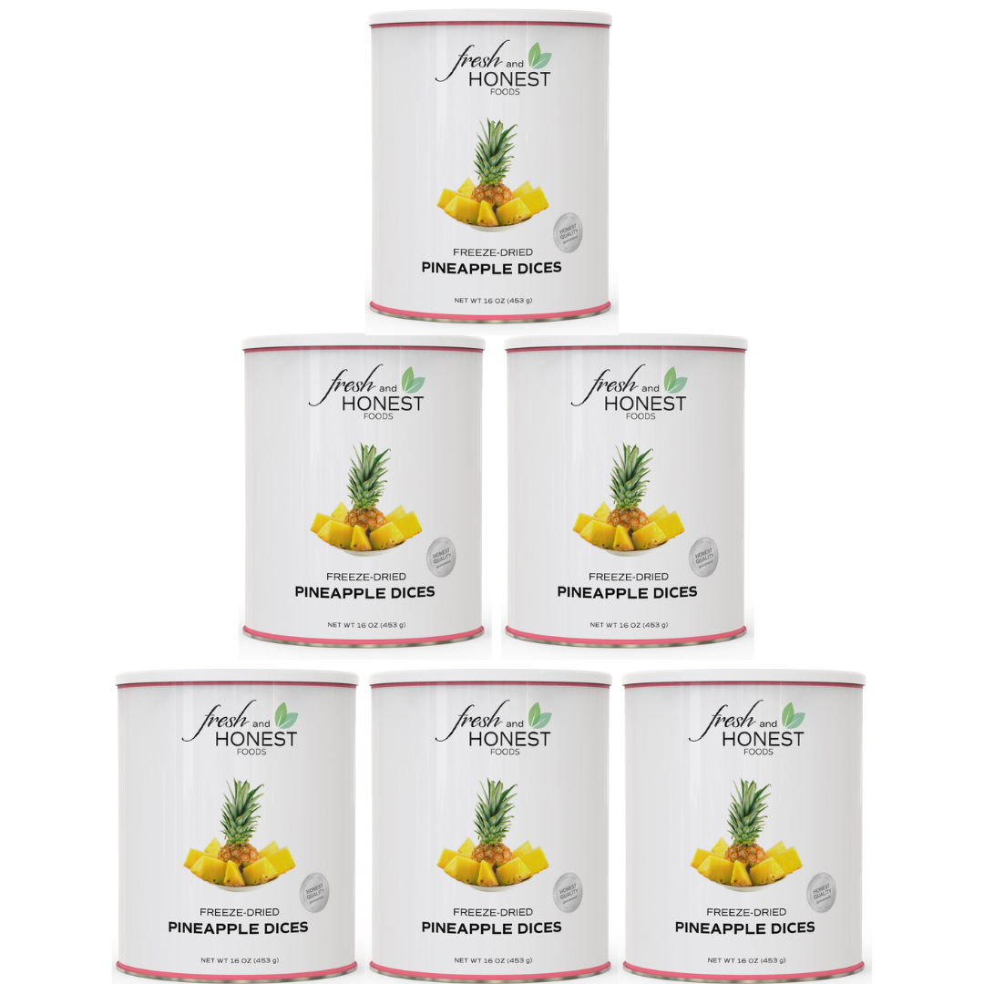 Fresh and Honest Freeze-Dried Pineapple Dices – Tropical Flavor Year-Round