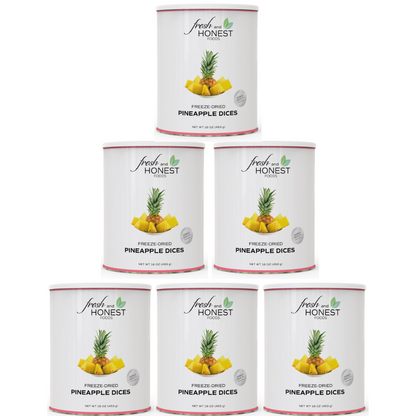 Fresh and Honest Freeze-Dried Pineapple Dices – Tropical Flavor Year-Round