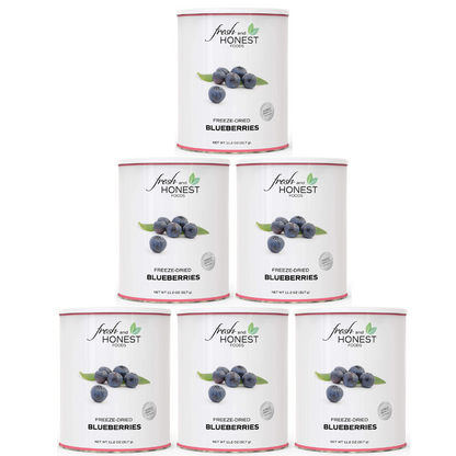 Fresh and Honest Foods 100% All Natural Freeze Dried Blueberries 11.1 OZ #10 Can