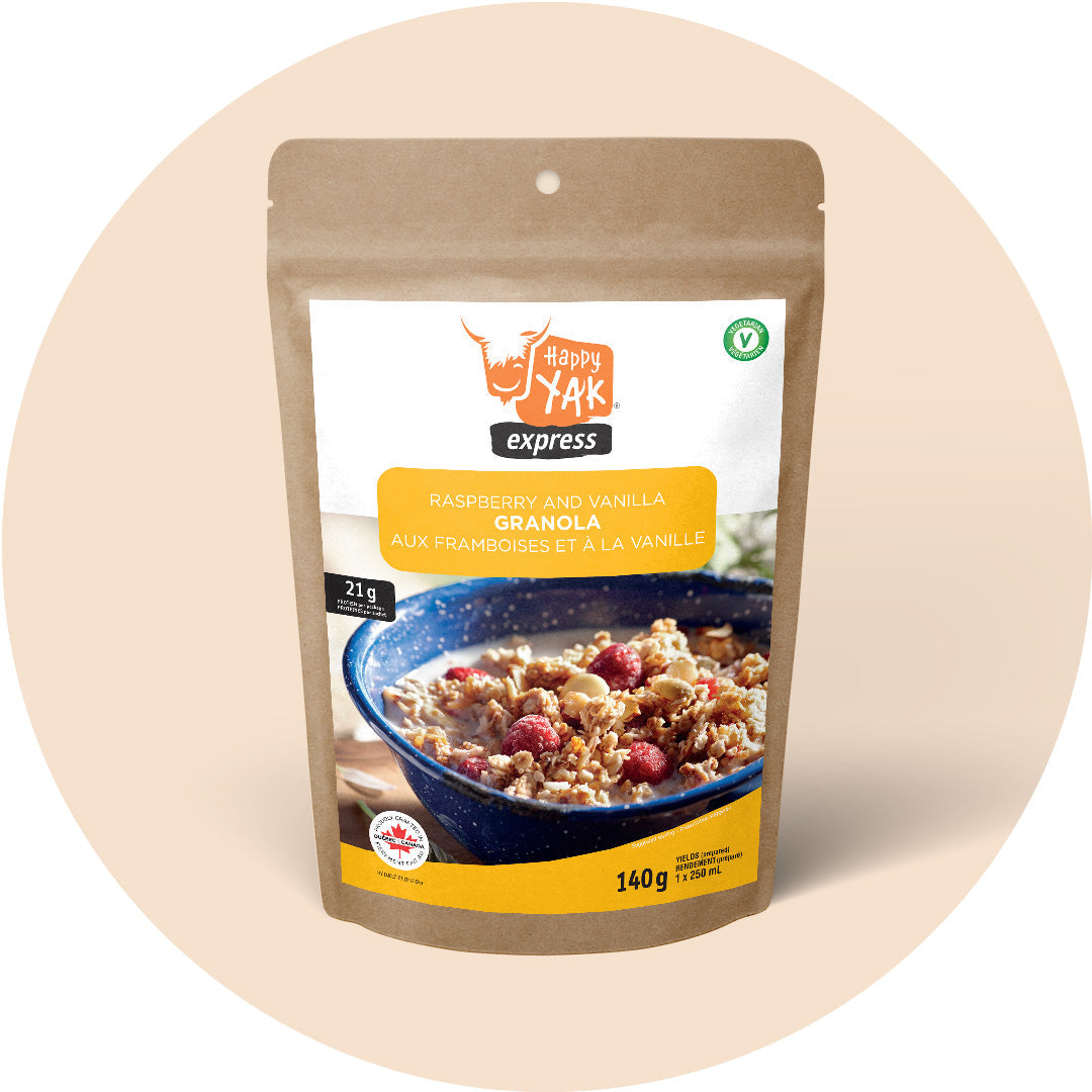 Happy Yak Raspberry and Vanilla Granola