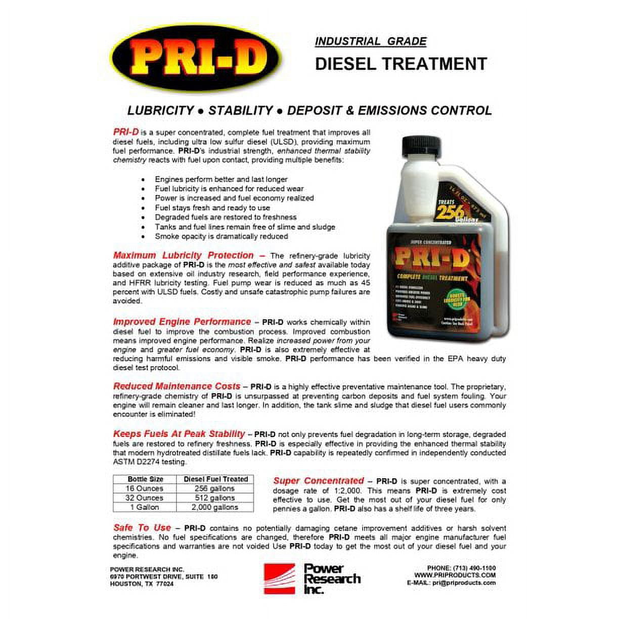 CP122 PRI-G Gasoline Treatment - 32 oz