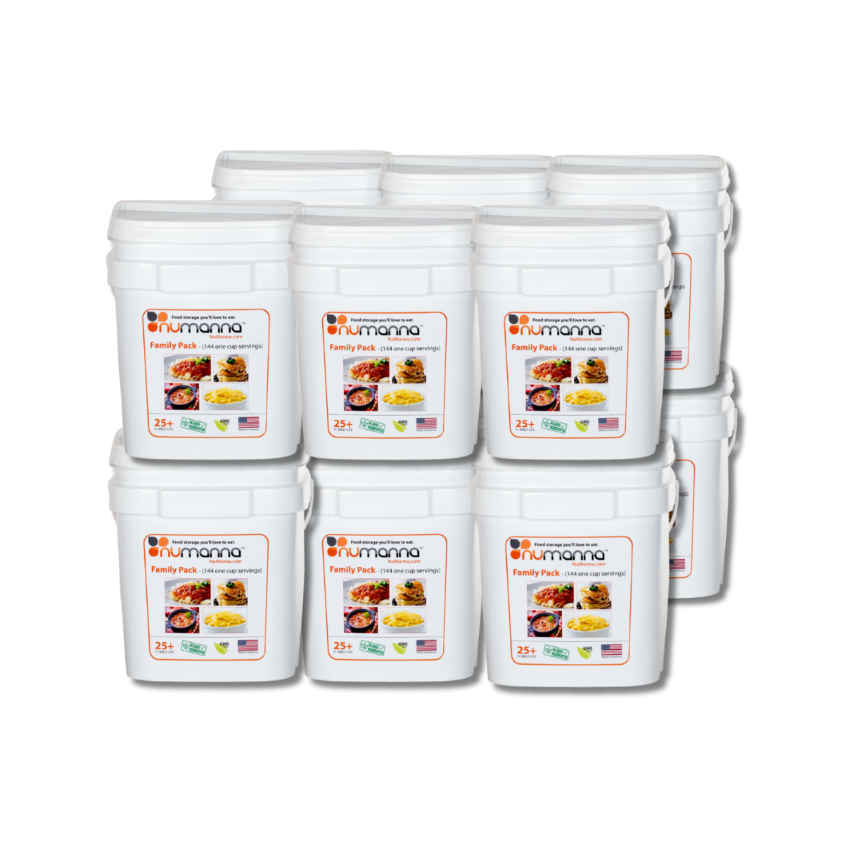 NuManna Family Pack Dozen - 1728 Total Servings