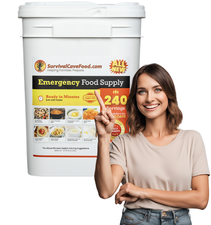 Survival Cave Food - Long-Term Foods Bucket