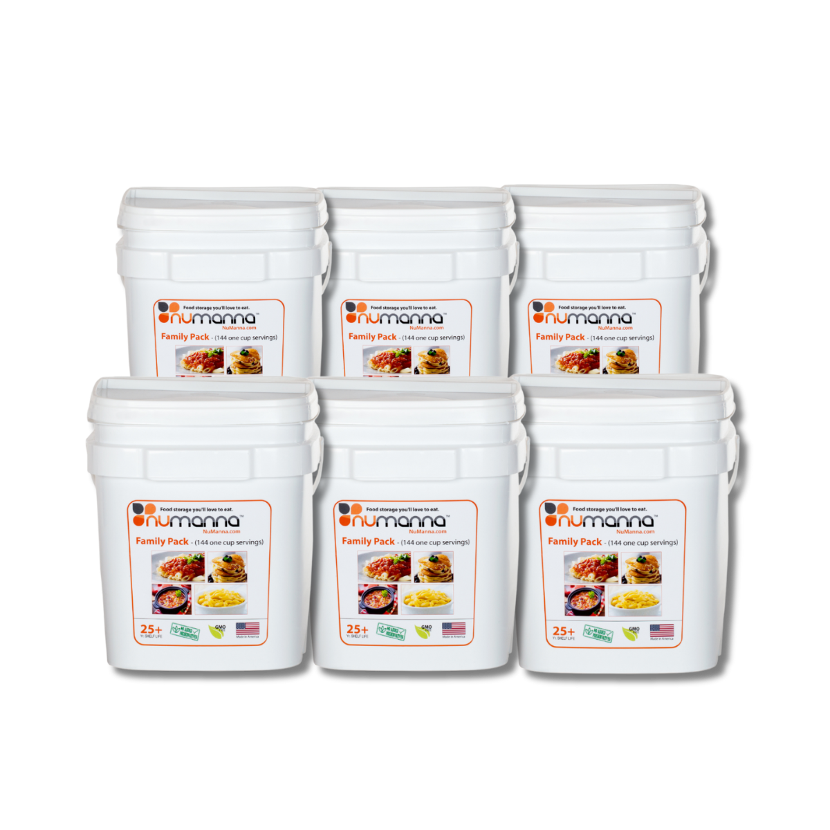 NuManna MEGA Family Pack - A Wholesome Reserve of 3,360 Servings for Long-Term Security