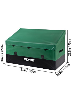 VEVOR Outdoor Storage Box Patio Deck Box 150 Gallon Waterproof PE Tarpaulin