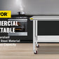 VEVOR Stainless Steel Work Table 36x24 Inch with 4 Wheels Commercial Food Prep Worktable with Casters Heavy Duty Work Table for Commercial Kitchen Restaurant