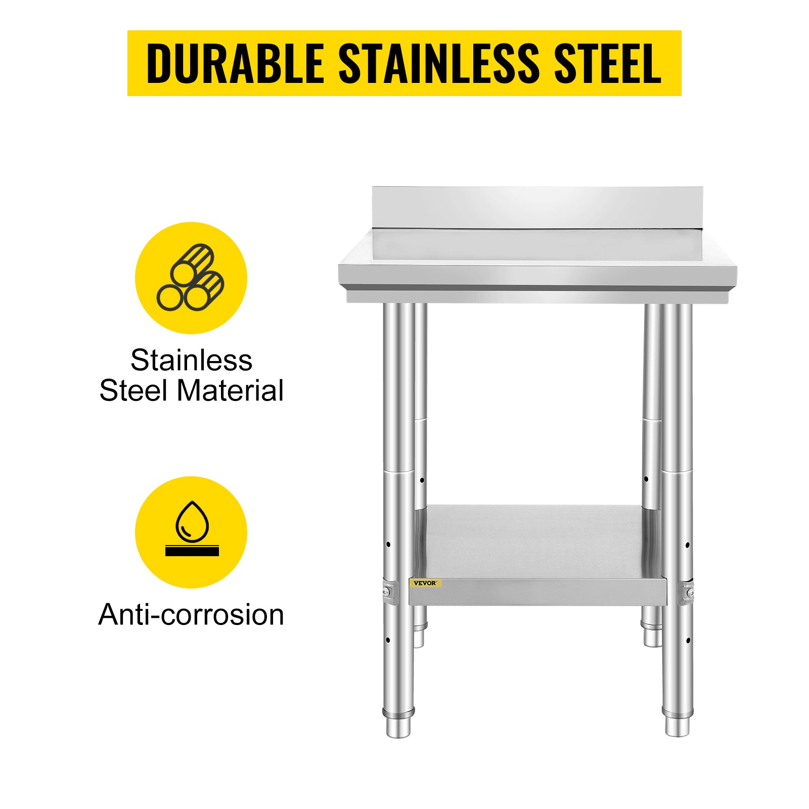 24" X 24" Commercial Stainless Steel Work Table Bench Prep Kitchen Restaurant