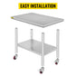 VEVOR Stainless Steel Work Table 36x24 Inch with 4 Wheels Commercial Food Prep Worktable with Casters Heavy Duty Work Table for Commercial Kitchen Restaurant