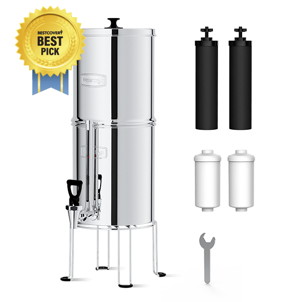 Waterdrop 2.25-Gallon King Tank Gravity Water Filter System with Stand