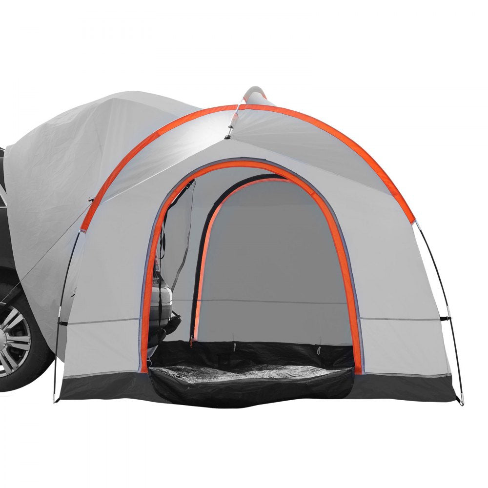 VEVOR SUV Camping Tent, 8'-8' SUV Tent Attachment for Camping with Rain Layer and Carry Bag, PU2000mm Double Layer Truck Tent, Accommodate 6-8 Person, Rear Tent for Van Hatch Tailgate