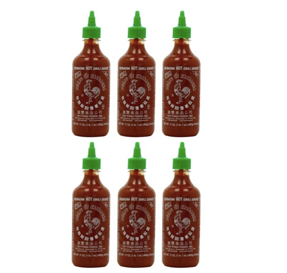 3 pack) Huy Fong Foods Sriracha Hot Chili Sauce Bottle, 28 oz