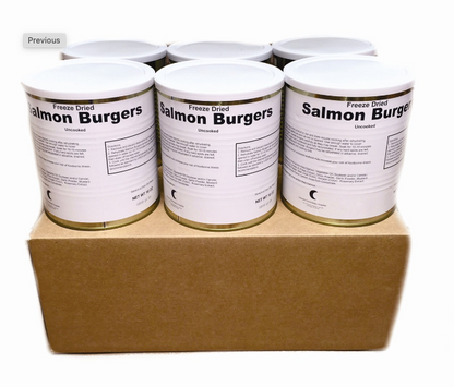 Military Surplus Freeze Dried Salmon Burgers - Premium Quality Fish Burgers