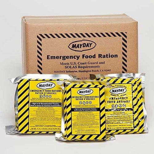Stock up on Mayday Emergency Food Bars! 20-pack provides 3600 calories per person. Long shelf life, Coast Guard approved, and great taste. Perfect for emergencies, survival kits, and disaster preparedness.